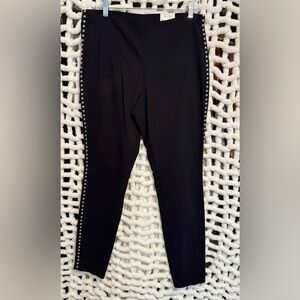 Size 14 INC Black Studded Slim Pants